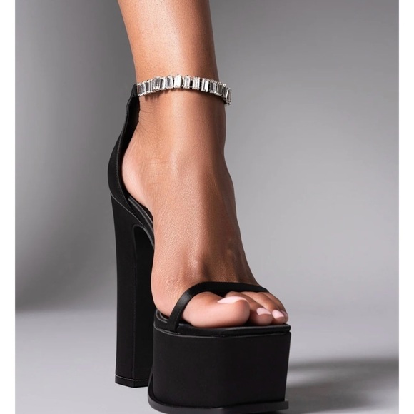 AMINAH Abdul Jillil- Laia black platforms- size 38! Brand new! - Picture 8 of 9